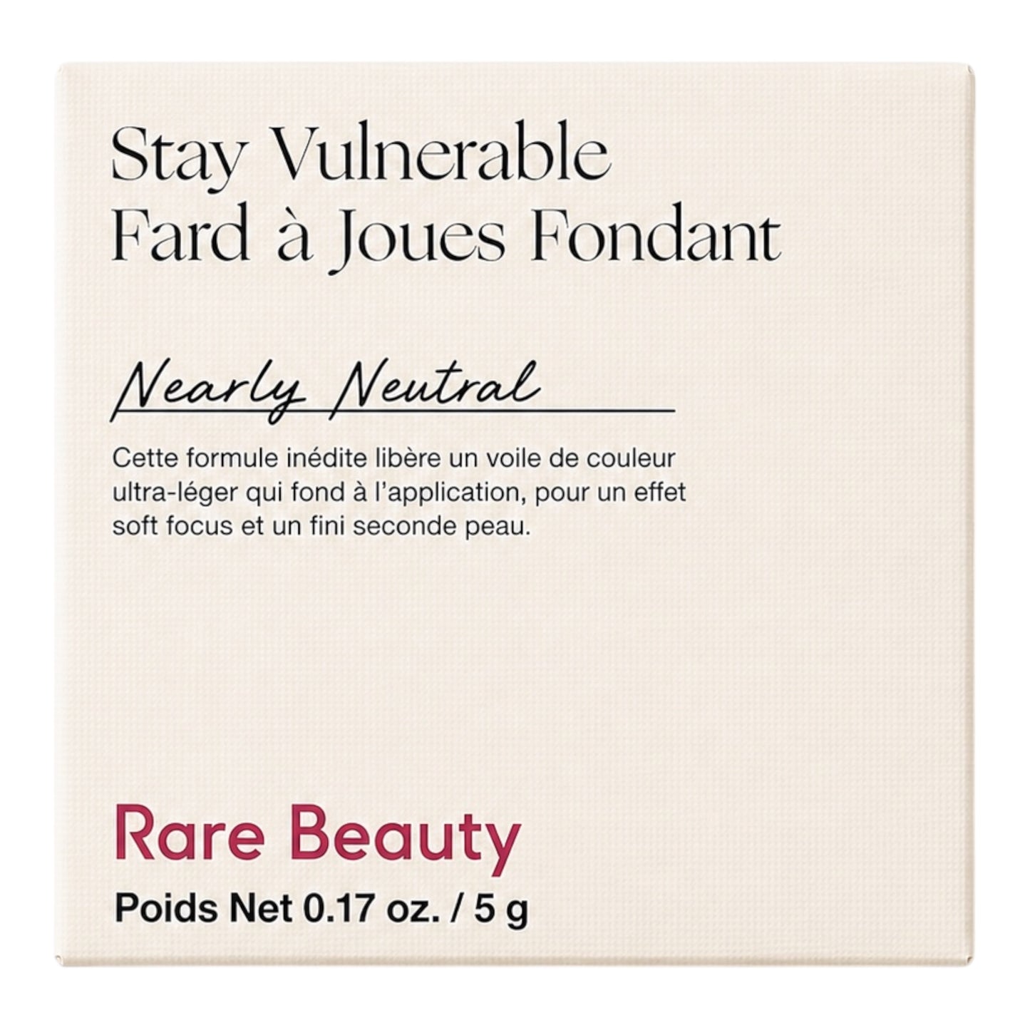 Rare Beauty Stay Vulnerable Melting Blush – Nearly Neutral