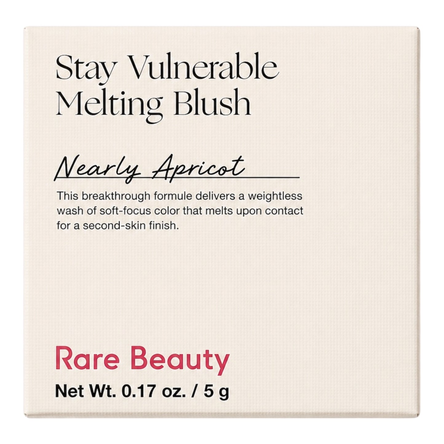 Rare Beauty Stay Vulnerable Melting Blush – Nearly Apricot